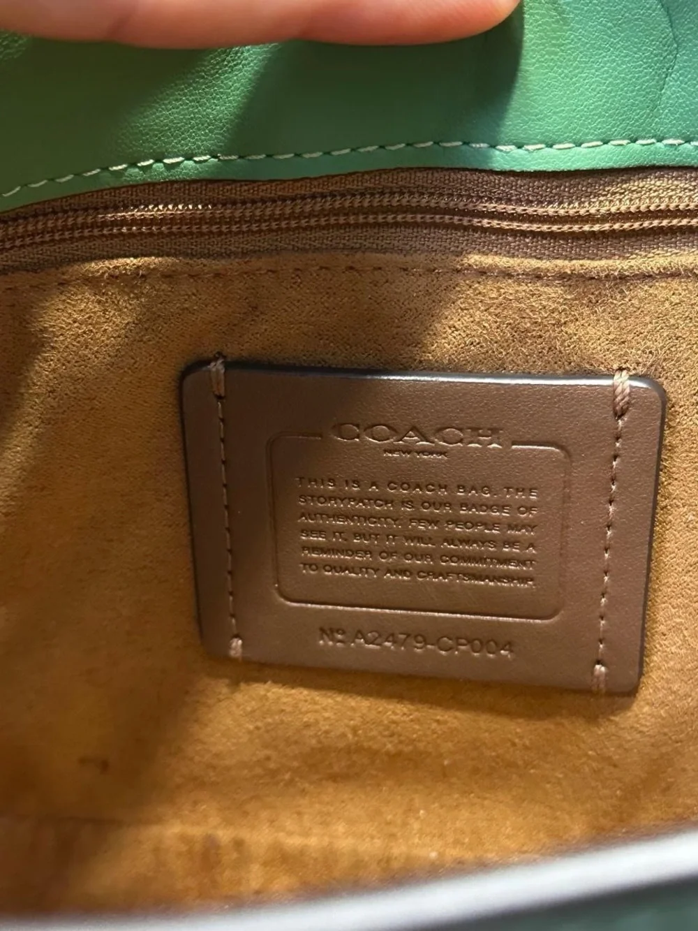 Coach Eliza Purse Pistachio Green Leather Shoulder Bag